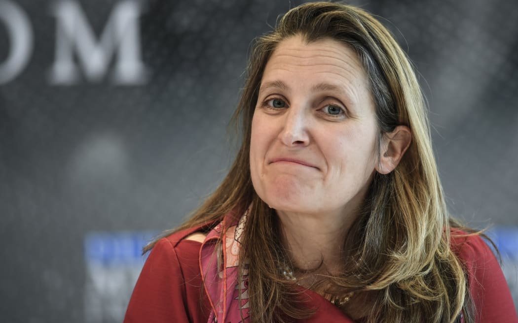 Canada's Foreign Minister Chrystia Freeland