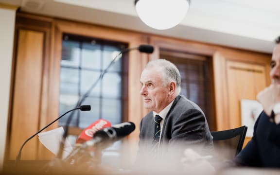 Speaker Trevor Mallard being questioned at a Select Committee on 16 December, 2020.