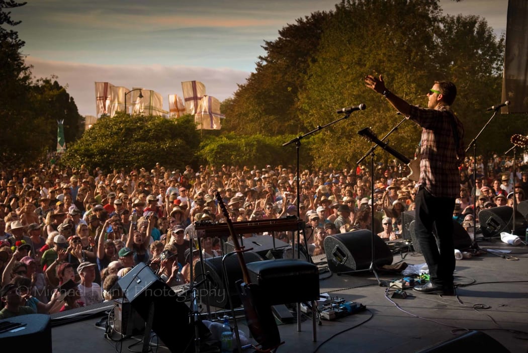 Joey Burns of Calexico at WOMAD 2016.