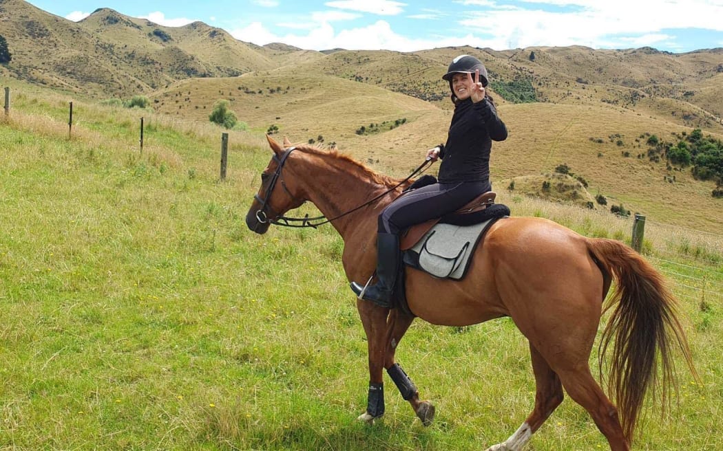 Julia McLean is campaigning on behalf of riding associations across the country for greater protection for horse riders on roads. Photo: Supplied (Single use only)