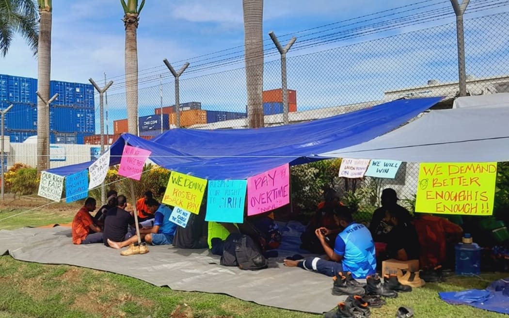 Fiji Water employees go on strike over pay issues.