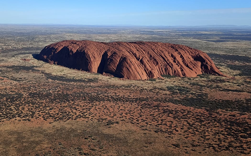 Uluru from the air.
