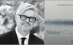 Author portrait, book cover
