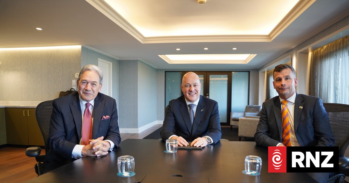 Coalition talks: Christopher Luxon, David Seymour and Winston Peters ...