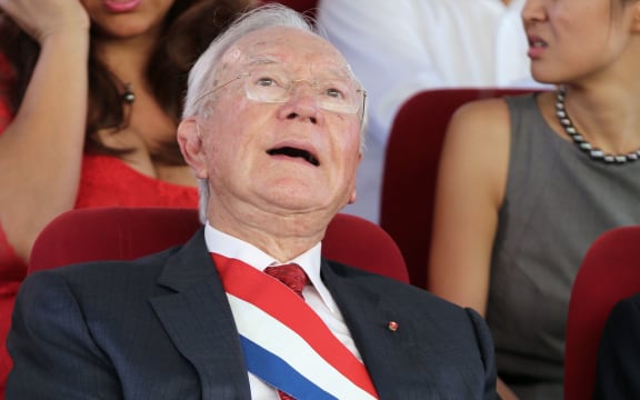 French Polynesia's veteran leader Gaston Flosse.
