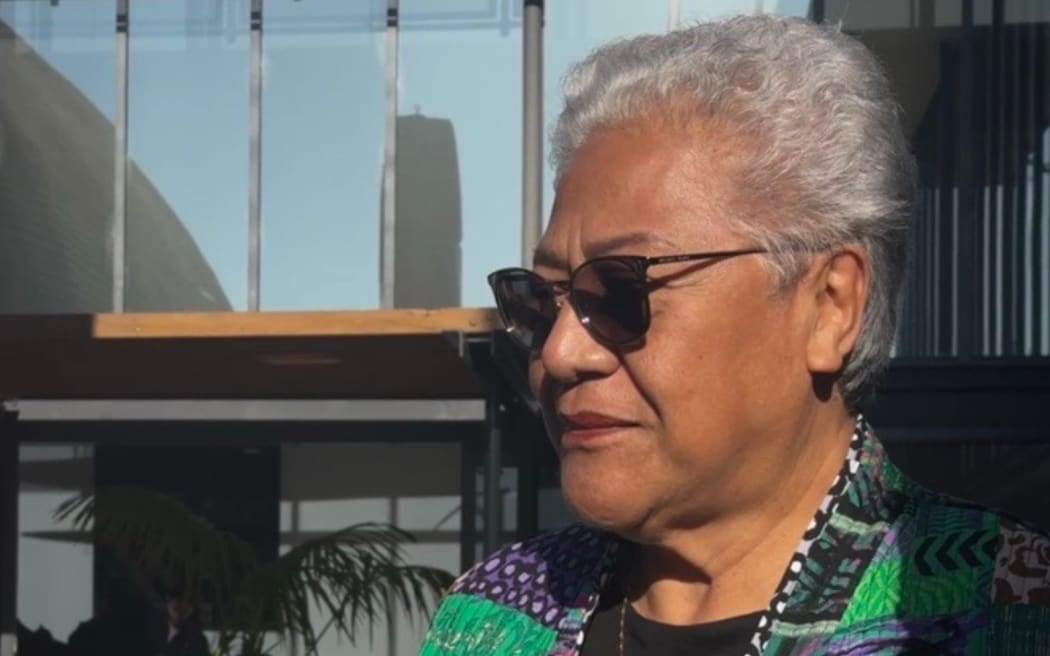 Prime Minister Fiame Naomi Mata'afa at the 99th USP Council Meeting in Auckland. 21 May 2025