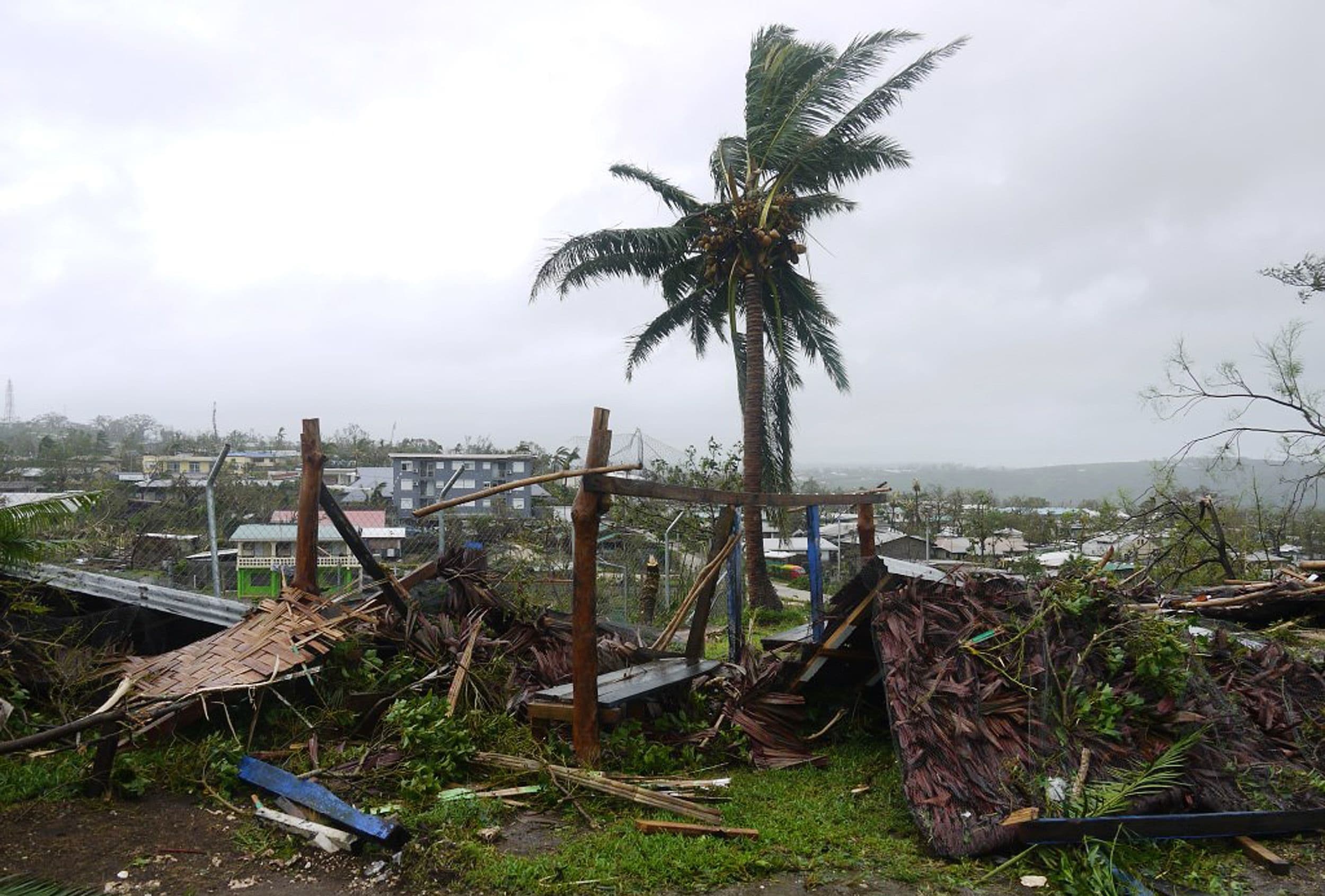 View of the destruction wrought by Pam in Vanuatu's capital Port Vila.