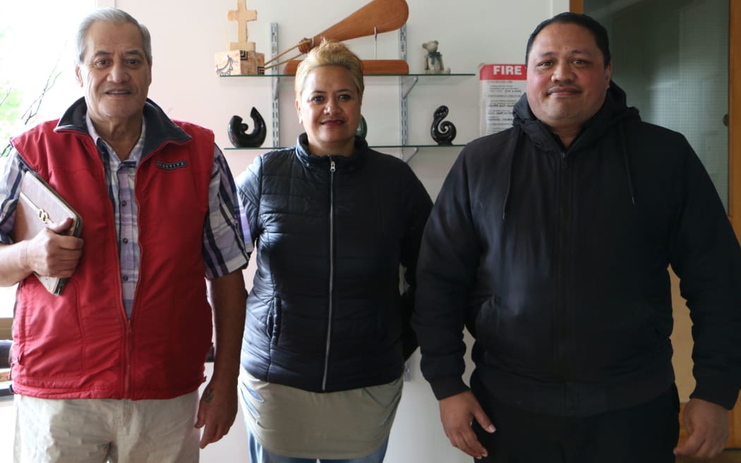 Faith Family Baptist Church housing team (from left) Tom Ngapera, Carla Perese, Jason  Tai.