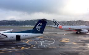 Wellington Airport after a radar fault grounded planes on 23 June 2015.