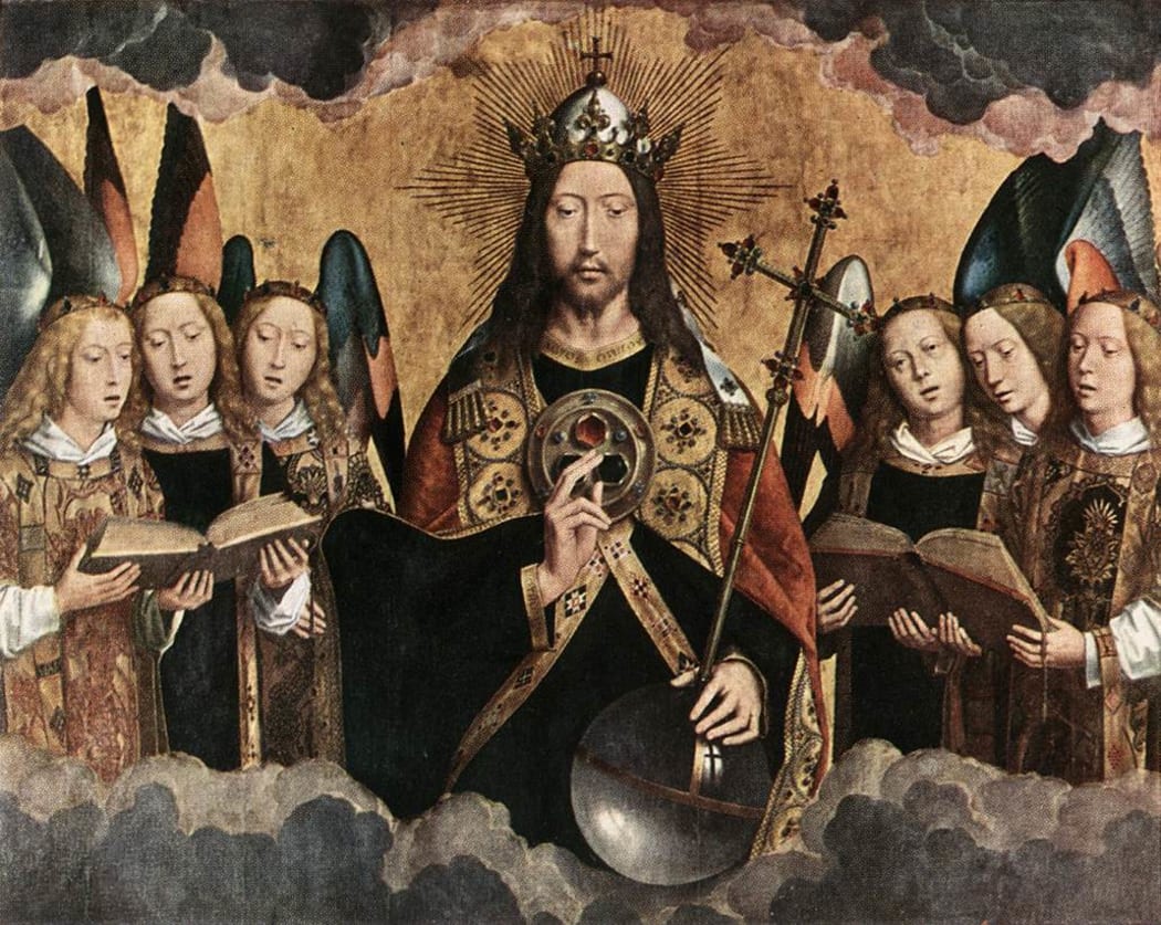 Christ Surrounded by Musician Angels - Hans Memling (1480s)