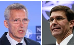 Nato Secretary-General Jens Stoltenberg and Us Secretary of Defense Mark Esper.