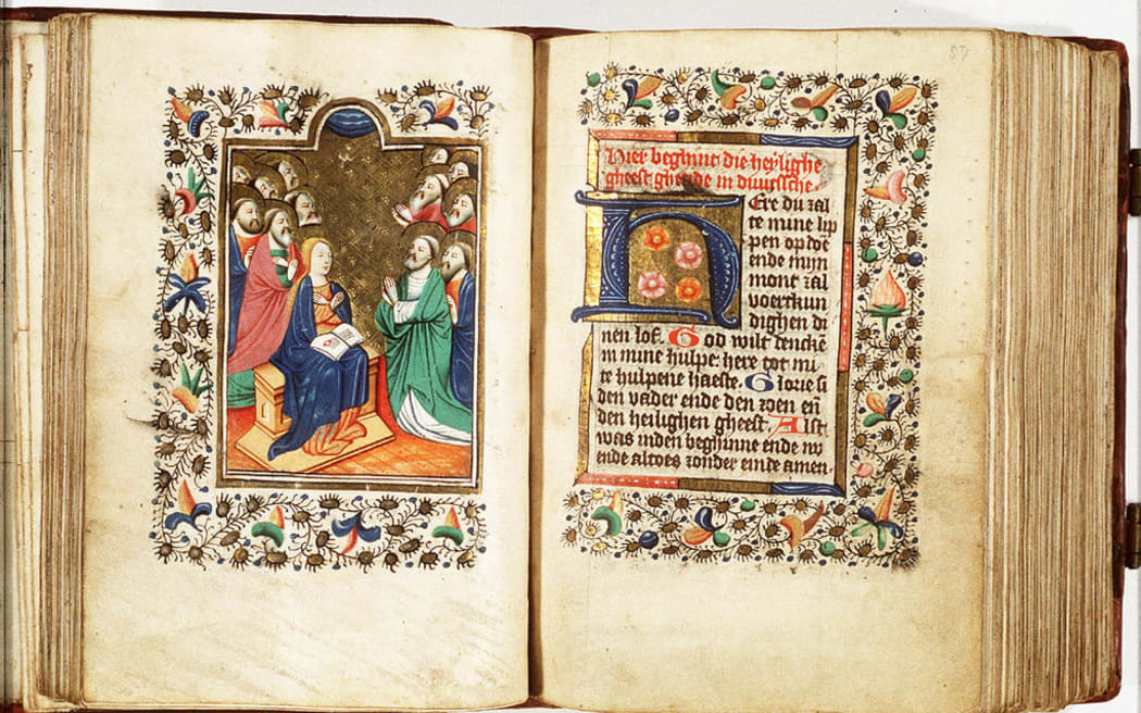 Illuminated manuscript of Pentecost