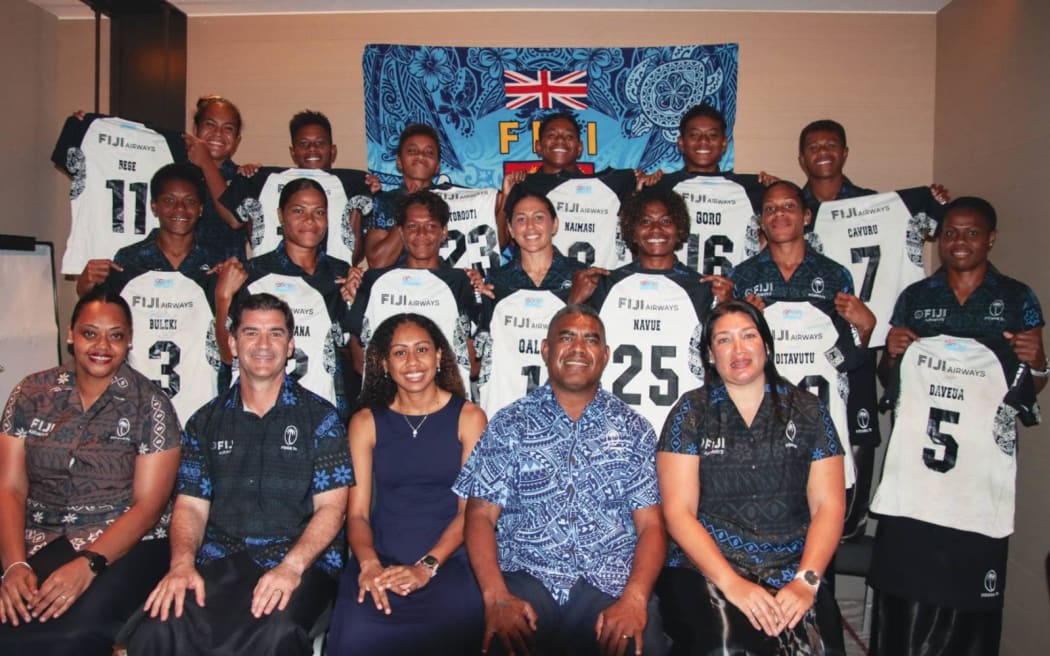 The Fijiana 7s team in Singapore for this weekend's tournament. Photos: Fiji Rugby