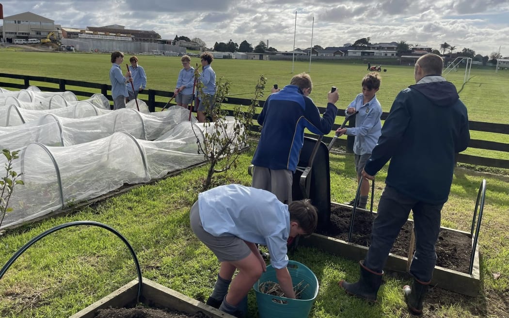 More than half of all students at Francis Douglas Memorial College in New Plymouth take a primary industries subject. They practise their learning on the 20-hectare school farm and have a contract with a local district council to grow 10,000 plants.