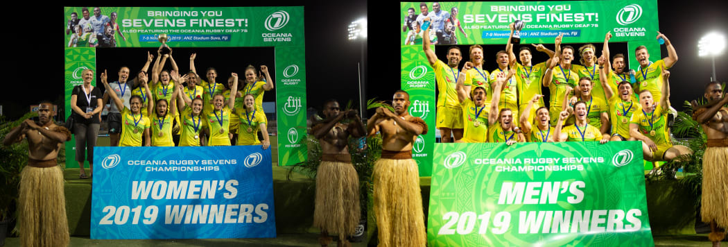 Australia also completed a clean sweep of the Oceania Sevens Championship titles.
