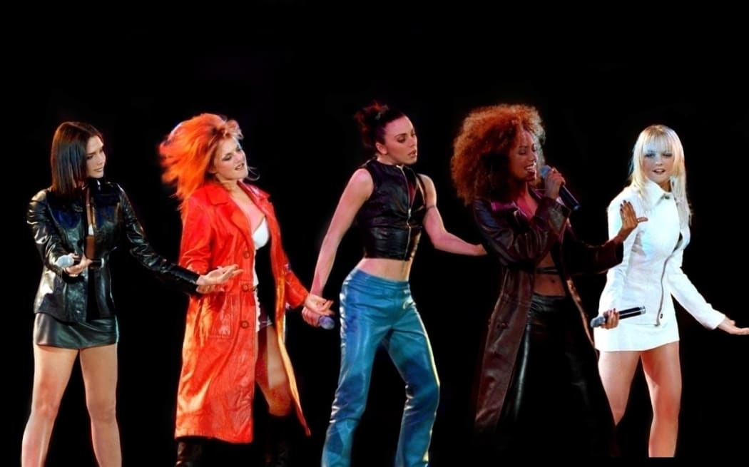 The Spice Girls performing in 1997