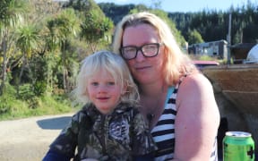 Axle Hamblyn with his mother Haley Allatt.