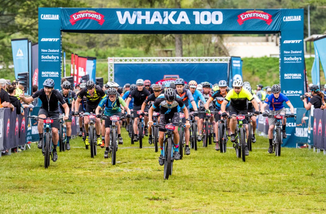 The Whaka 100 mountain biking event in 2020.