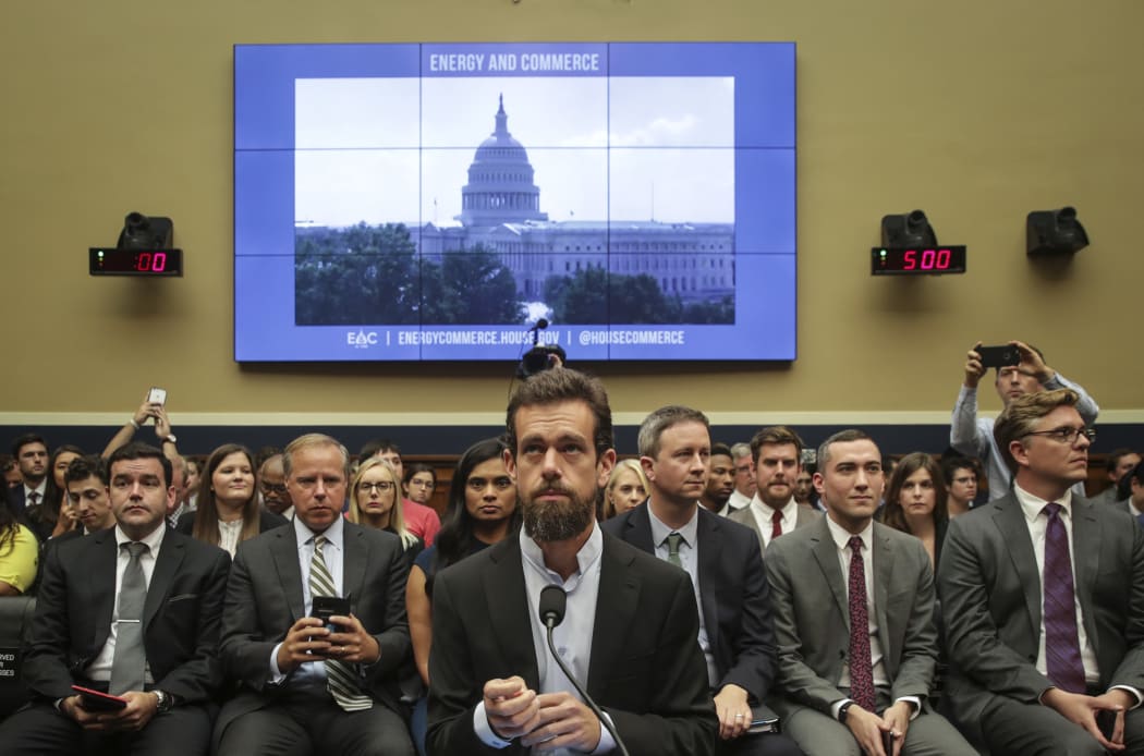 Twitter CEO Jack Dorsey and Facebook chief operating officer Sheryl Sandberg faced questions about how foreign operatives use their platforms in attempts to influence and manipulate public opinion.