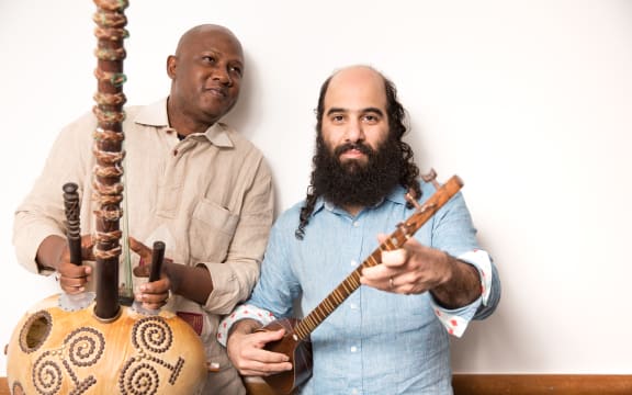 Kiya Tabassian and Ablaye Cissoko of Canadian ensemble Constantinople