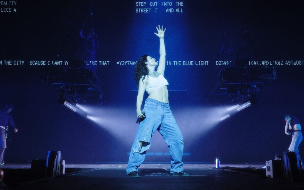 Lorde performs during her Ultrasound World Tour in Austin, Texas at the Moody Center on 17 September, 2025.