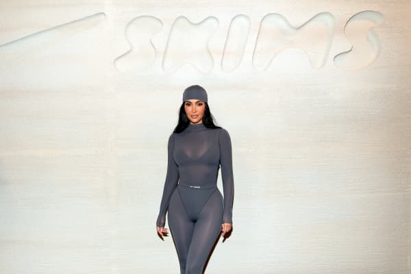 NEW YORK, NEW YORK - SEPTEMBER 24: Kim Kardashian attends the NikeSKIMS Launch Event at Nike House of Innovation on September 24, 2025 in New York City.   Dimitrios Kambouris/Getty Images for SKIMS/AFP (Photo by Dimitrios Kambouris / GETTY IMAGES NORTH AMERICA / Getty Images via AFP)