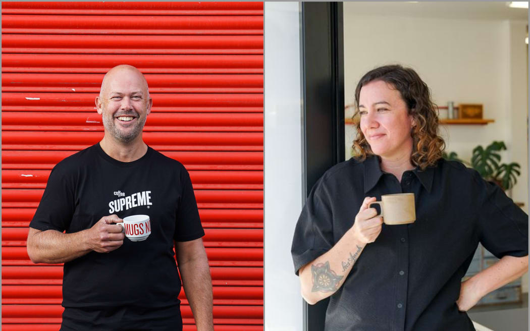 Left: Coffee Supreme CEO Andrew Low. Right: Natalie Guest, Coffee Supreme New Zealand wholesale manager.
