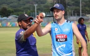 Adelaide Strikers spinner Liam O'Connor has been helping the PNG Barramundis.