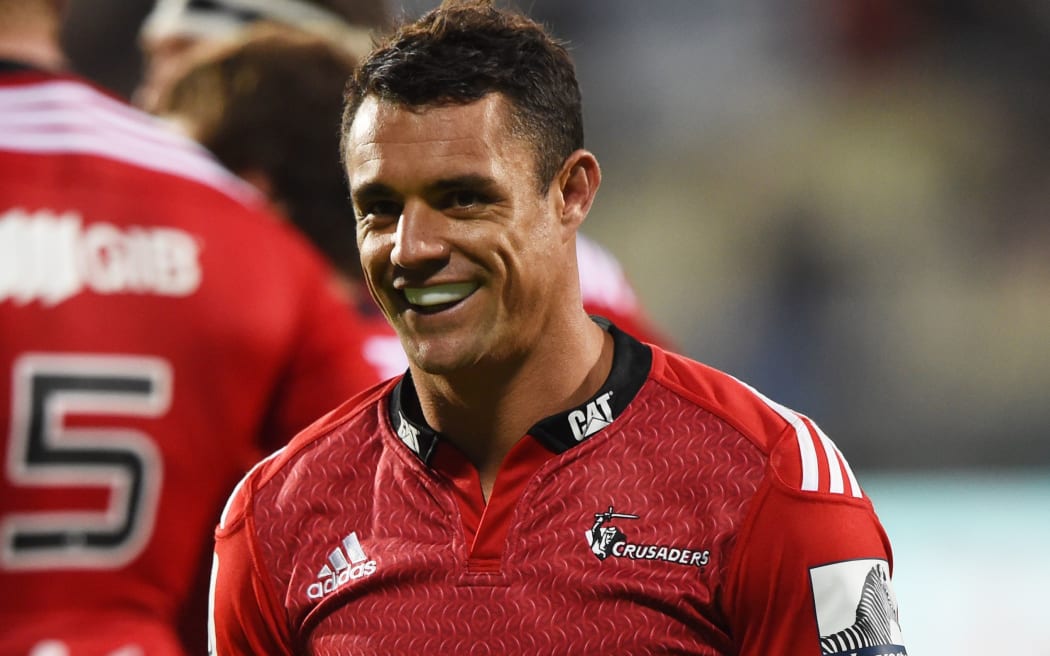 First-five Dan Carter playing for the Crusaders.