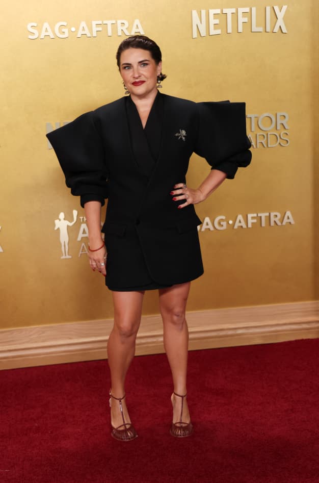 New Zealand actress Morgana O'Reilly attends the 32nd Annual Actor Awards at the Shrine Auditorium in Los Angeles on March 1, 2026. (Photo by Michael Tran / AFP)