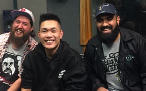 Frickin Dangerous Bro. From left Jamaine Ross, James Roque and Pax Assadi