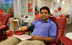 Abhinay Verma is a first time donor in New Zealand and said he wanted to help.