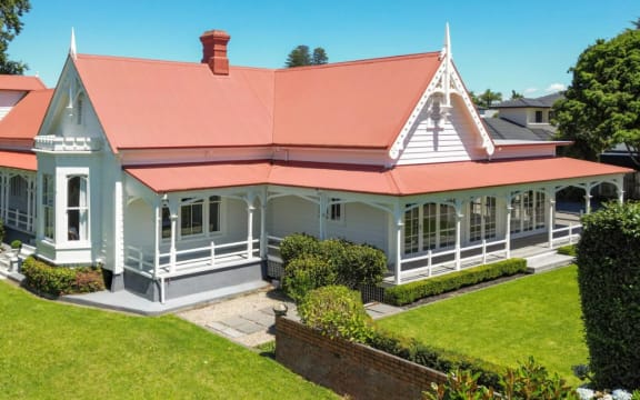 Former funeral home and mortuary, the Woodhill historic homestead, at 167 Grange Road, Otumoetai, Tauranga, has been listed for sale.