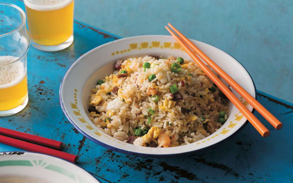 Yeung chow fried rice - from Hong Kong Food City Tony Tan. Photography by Greg Elms. Murdoch Books