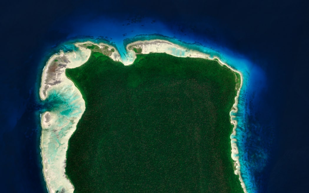 North Sentinel Island, seen from a European Space Agency satellite.