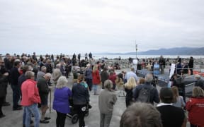 Kaikōura's residents have turned out in force for the official opening of the tourist town's quake-damaged harbour in South Bay.