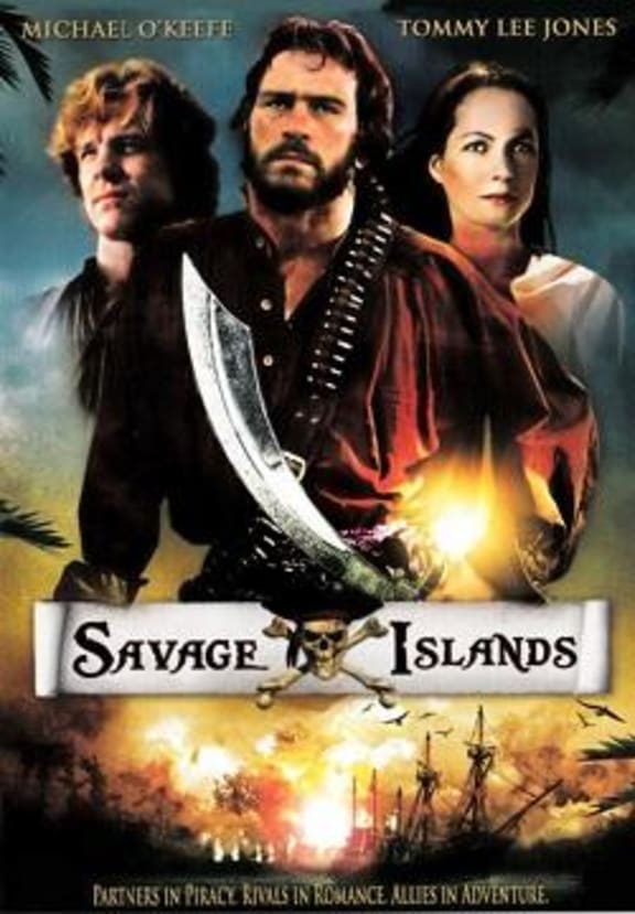 Movie poster for Savage Islands, a highly fictionalised retelling of Bully Hayes' life