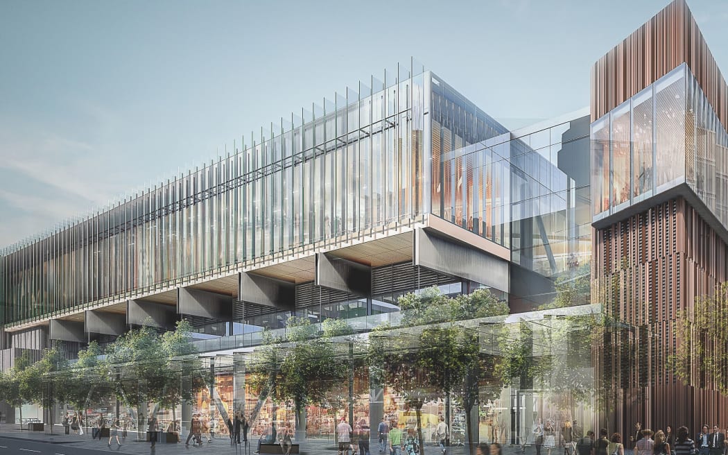 An artist's impression of the scaled down design agreed for Auckland's SkyCity convention centre.