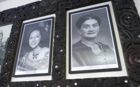The portraits of Māori MPs Whetū Tirikātene-Sullivan and Iriaka Rātana are unveiled at Parliament on 11 February 2016.