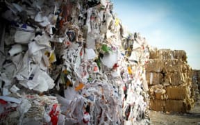 Bales of recycling