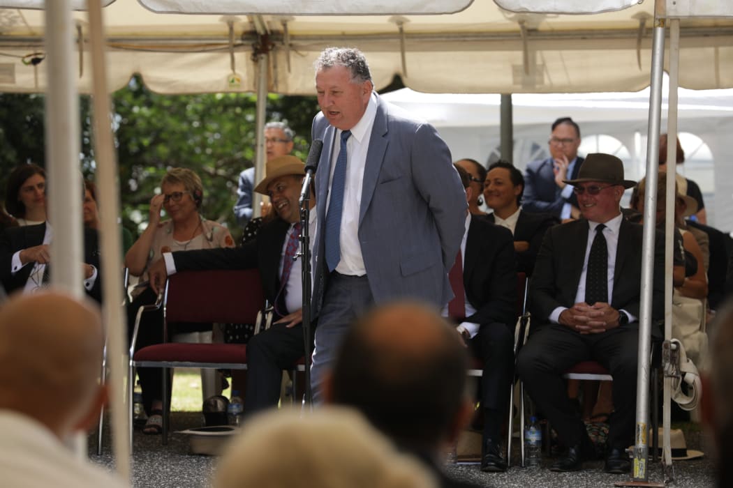Shane Jones speaks at Waitangi,4 February