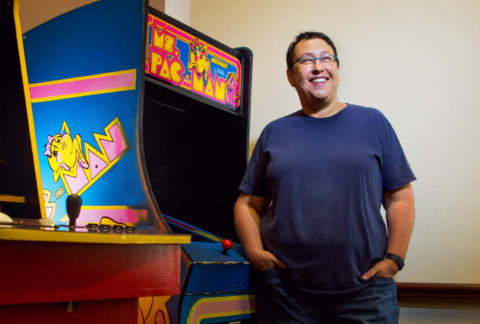 American game designer, educator and writer; Director of the joint USC Games Program; Professor and Chair of the Interactive Media & Games Division of the USC School of Cinematic Arts, Tracy Fullerton.