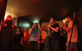 Karaoke night at Auckland venue The Lucha Lounge.