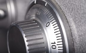 combination lock close-up.
