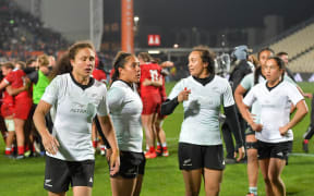 Dejected Ruby Tui of the Black Ferns.