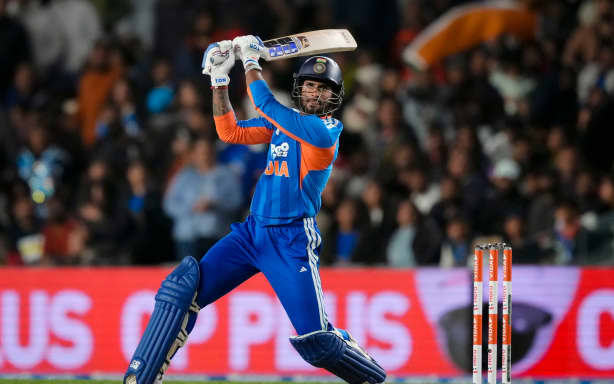 India Tilak Varma during the 4th T20I cricket match between the New Zealand Black Caps and India held at Eden Park, Auckland, New Zealand, on Friday October 30th 2026.

© photo: Blake Armstrong / www.photosport.nz