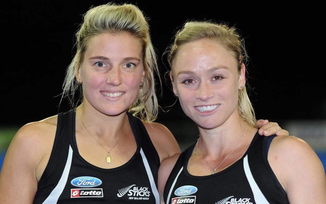 The Black Sticks' Gemma Flynn and Anita Punt.