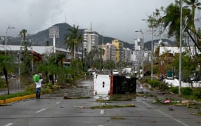 A view of the damage caused after the passage of Hurricane Otis in Acapulco, Guerrero State, Mexico, on 25 October, 2023.