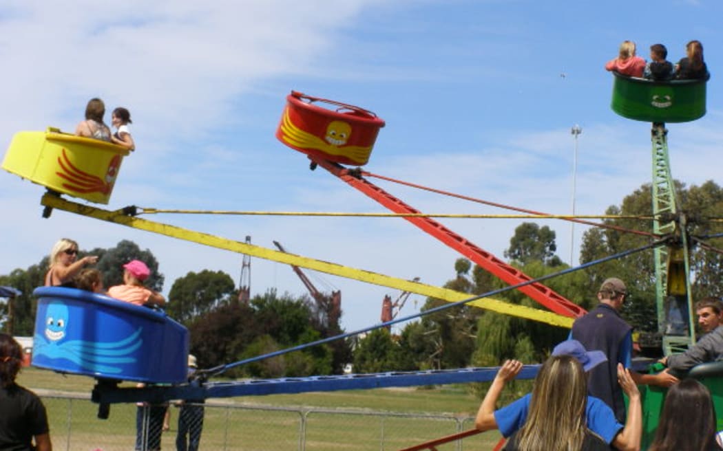 The Octopus ride at the Caroline Bay carnival