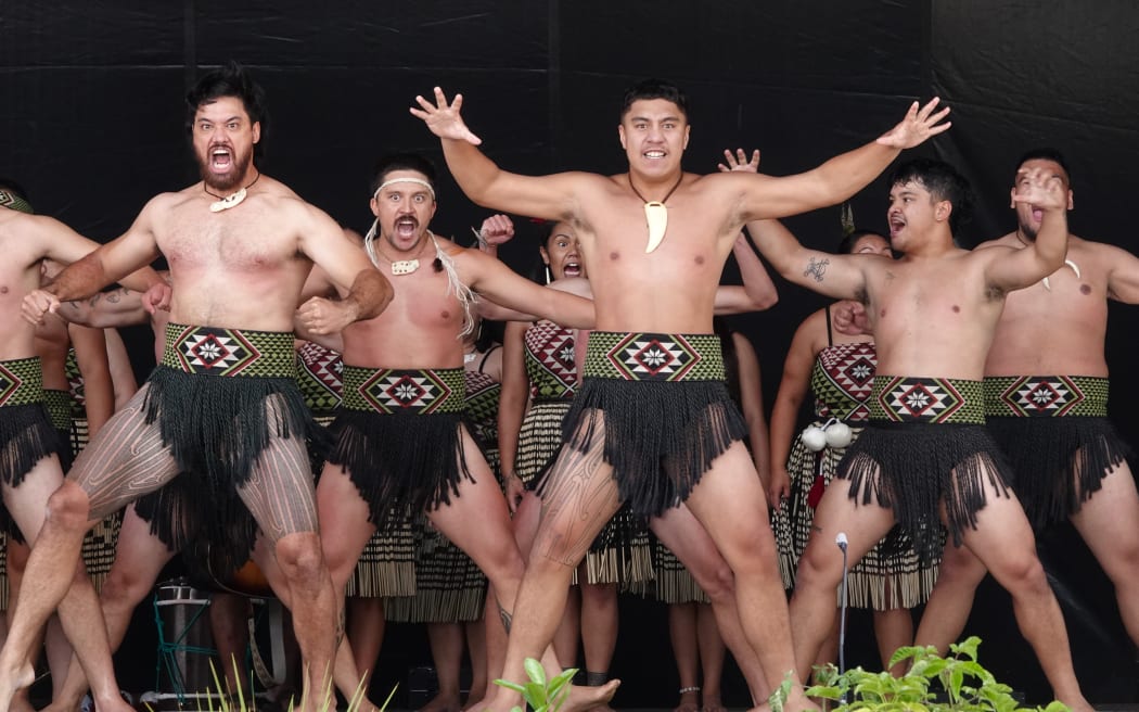 A stirring haka by Hātea, from Whangārei’s Pehiāweri Marae.